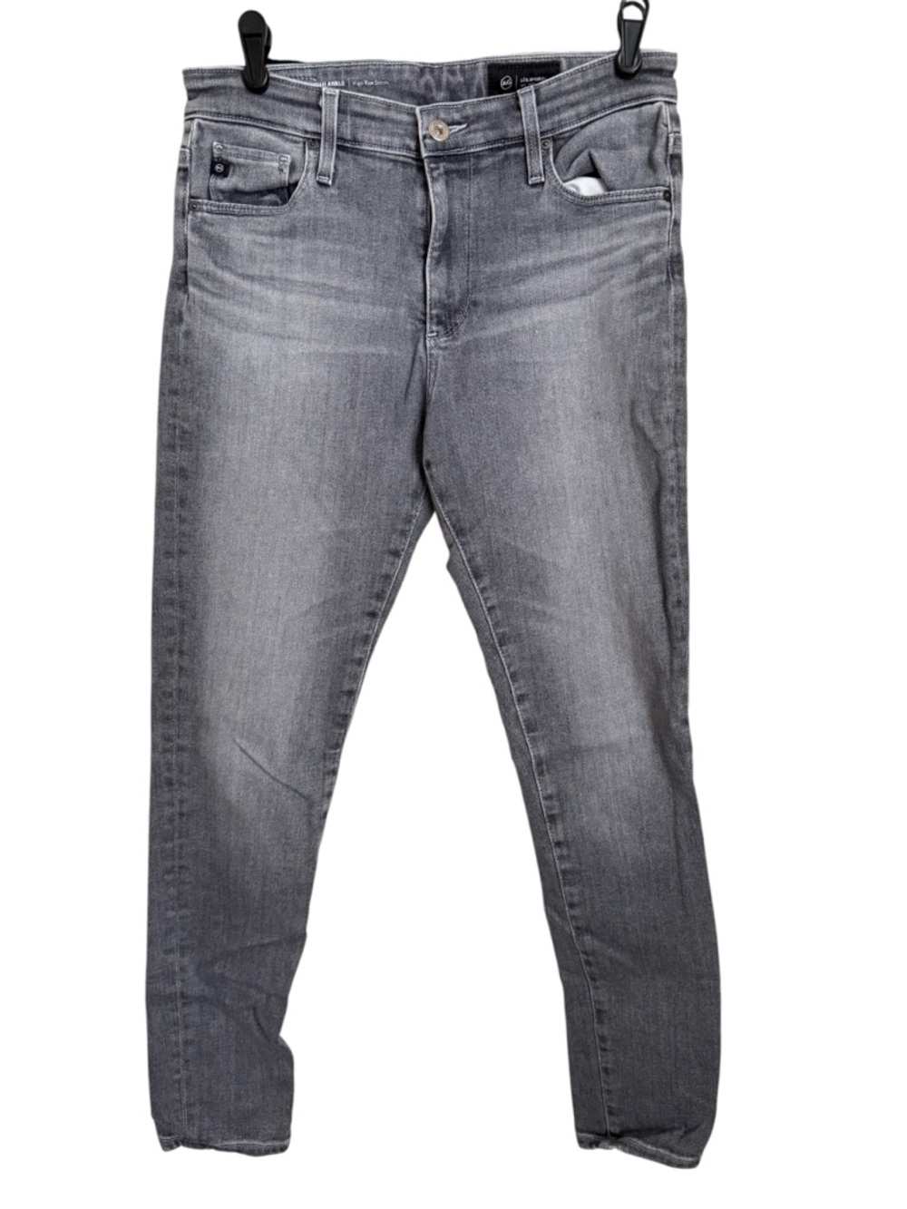 AG Adriano Goldschmied Farrah Ankle High Rise Skinny Jeans Gray Wash Sz 27R